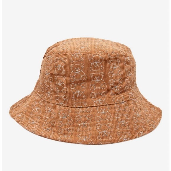 UO Embroidered Icon Quilted Corduroy Bucket Hat - Picture 1 of 1